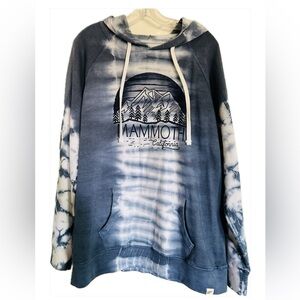 NWOT Mammoth Mountain tie dyed hooded sweatshirt Sz XL